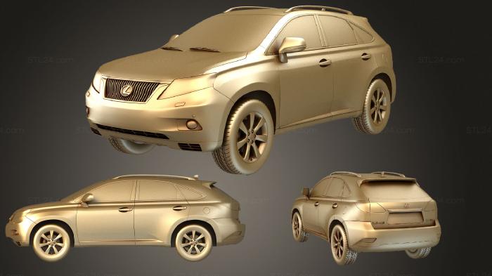 Автомобили и транспорт (Lexus RX 2010, CARS_2272) 3D модель для ЧПУ станка